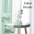 Mint Green Semi Sheer Curtains 84 Inches Long Faux Linen Mint Green Sheers with Rod Pocket for Bedroom Living Room Girls Kids Room 2 Panels 52x84