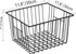 iPEGTOP Deep Refrigerator Freezer Baskets, Large Household Wire Storage Basket Bins Organizer with Handles for Kitchen, Pantry, Freezer, Cabinet, Closets, Black, Set of 2