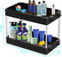 Under Sink Organizer Under Bathroom Sink Storage 2 Tier Organizer Under Sink Shelf Organizer Black Countertop Storage Shelf With Hooks Under Cabinet Shelf Organizer Bathroom Kitchen