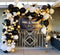 Beaumode DIY Black Gold White Organic Balloon Garland Arch Kit for Birthday Baby Shower Bridal Shower Countdown Wedding Graduation New Year Black -Tie Party Backdrop Decoration