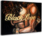 Unikei African American Canvas Wall Art Black Love Prints Black American Love Couple Picture On Canvas Love Hug Wall Art Decorations Home Decor for Kitchen Bedroom 16x24 Inch No Frame