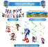 WOOACME Sonic The Hedgehog Party Supplies, 101pcs Birthday Party Decorations Include Happy Birthday Banner, Hanging Swirls Decorations, Foil Balloons and Latex Balloons, Stickers, Cake Topper and Table Cover for Kids