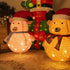 PEIDUO Light up Pink Pig and Brown Bear Suit,30 Inch Height with 100 Warm White Lights, Pre Lit Collapsible Christmas Decorations for Indoor Outdoor Holiday Yard Porch Patio Bedroom Lawn Garden Décor