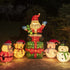 PEIDUO Light up Pink Pig and Brown Bear Suit,30 Inch Height with 100 Warm White Lights, Pre Lit Collapsible Christmas Decorations for Indoor Outdoor Holiday Yard Porch Patio Bedroom Lawn Garden Décor
