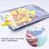 100 Counts Resealable Smell Water Proof Bags Foil Pouch Bag Flat Ziplock Bag with Clear Window for Party Favor Food Storage Gifts Bags Goodie Bag Holographic Color, 5.5 x 7.8 Inches