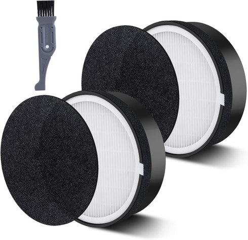 I clean Replacement LV-H132 Filter, Compatible with LEVOIT LV-H132 Air Purifier,2Packs Air Purifier HEPA and Activated Carbon Filters