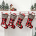 ZLLQIMENG 4 Pack Christmas Stockings Buffalo Plaid 18 inches Large Xmas Stocking Embroidery with Faux Fur Cuff for Family Kid Holiday Party Christmas Decoration