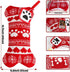 OurWarm 2Pcs Dog Christmas Stockings, Red Knit Dog Stockings with Picture Frame, Large Bone Shape Pet Stockings for Dogs Christmas Holiday Decoration