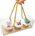 LASOA Mother's Day Clear Favor Box Treat Box Gable box with Cardboard, Pastry Cookies Candy Boxes for Birthday, Party Favor,Thanksgiving,Baby Shower,Wedding,10Pack, 9x3x3 Inches