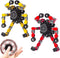 Transformable Fingertip Gyro Fidget Spinner, 2PCS DIY Deformation Robot Toy Transformable Mechanical Spiral Twister Fingertip Decompression Fingertip Toy for Kids Adults