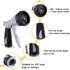 V.C.Formark Garden Hose Nozzle, Heavy Duty Metal Hose Spray nozzle, 7 Adjustable Multi-Function Water Hose Nozzle for Hand Watering Plants & Lawn, Car Washing, Patio and Pets
