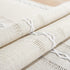Rustic Farmhouse Style Linen Table Runner, Boho Embroidery Hemstitched Table Runners 108 inches Long with Tassels for Holiday Party and Dining Room Dresser Decor, 13 x 108 inch - Ivory