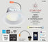 Satco S11259 Starfish 4 Inch Retrofit WiFi Smart LED Recessed Downlight, Works with Siri, Alexa, Google Assistant, SmartThings, Tunable White, 700 Lumens
