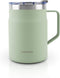 LocknLock Stainless Steel Double Wall Insulated with Handle, Lid, 16 oz, Mint Metro Mug