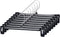 Titan Mall Pants Hangers 30 Pack 14inch Black Plastic Skirt Hanger with Non-Slip Big Clips and 360 Rotatable Hook, Durable and Sturdy Plastic Hanger, Elegant and Economical for Hanging Pants
