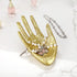 ELLDOO Buddha Hand Jewelry Tray Rings Holder Jewelry Display Hand jewelry Holder Trinket Dish Storage Decoration ,Gold