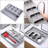 Silverware Organizer Storage Tray, Cutlery Expandable Organizer, Multipurpose Kitchen Drawer Organizer for Kitchen Drawer Spoon Knife and Fork Holding Flatware
