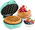 Nostalgia MyMini Personal electric waffle maker compact size 5 inch non-stick for kitchens, campers and more