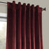 HPD Half Price Drapes VPYC Heritage Plush Velvet Curtain (1 Panel), 50 X 108, Dark Merlot