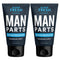 Super Fresh Man Parts Ball Deodorant For Men - 2-in-1 Deodorant & Powder Lotion that Deodorizes and Stops Sticky, Itchy, Smelly Man Parts - Aluminum Free, No Talc, No Parabens - Dermatologist Tested - Made in USA - 4 fl oz Tube (2 Pack)