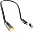 Neck Light,Book Light,IGOKOTI 1100mAh Rechargeable Amber Light,3 Colors Brightness Stepless Dimming,Bendable Arms/Knitting/Gifts for Book Lovers Women