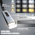 Neck Light,Book Light,IGOKOTI 1100mAh Rechargeable Amber Light,3 Colors Brightness Stepless Dimming,Bendable Arms/Knitting/Gifts for Book Lovers Women
