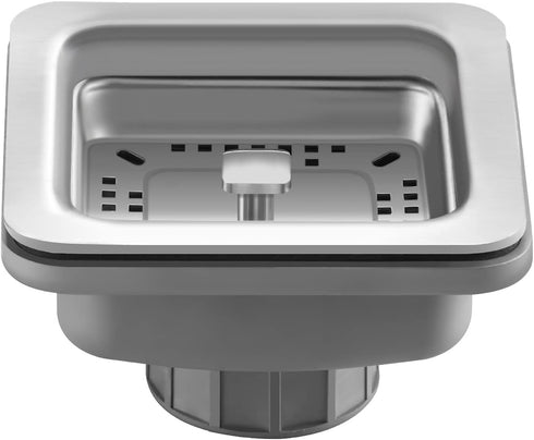 Kraus ST-3 Pax Strainer, 3.5 x 3.5", Stainless Steel