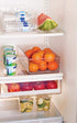 Copco Kitchen Storage Organizer Deep Bin with Built-in Handles, for Pantries, Cabinets, Shelves, Refrigerator, Freezer-BPA Free, Food Safe, 14.8? x 8.2? x 4.2?, Clear