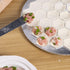 Pelmeni Ravioli Maker Molds With Rolling pin And Pick stick?Stainless Steel?Handmade Dumping 27cm Metal Molds Set (27cm)