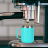 2 Pack Stainless Steel Coffee Mugs with Handle, 12Oz Insulated Coffee Mug, Double Wall Vacuum Insulated Camping Mug with Lid, Thermal Coffee Mug for Coffee, Tea, Hot and Cold Drinks (Aqua Blue)