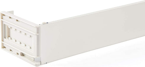 Kenney 506AP Classic 2.5 Adjustable Projection, 28 to 48-Inch Wide Pocket Curtain Rod, White