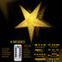 Paper Star Lantern, 8 Mode 50 LEDs Firework Fairy String Lights, Light up Hollow Out Star Hanging Decoration for Indoor Outdoor Room Wedding Christmas Party (Chic Style)