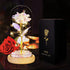 Artificial Flowers Rose Gift for Her - Light up Galaxy Rose Led Flower Dome Beauty Beast Rose Preserved Roses in Glass Dome Valentine's Day,Birthday,Mother's Day,Anniversary,Wedding Gifts Ideas