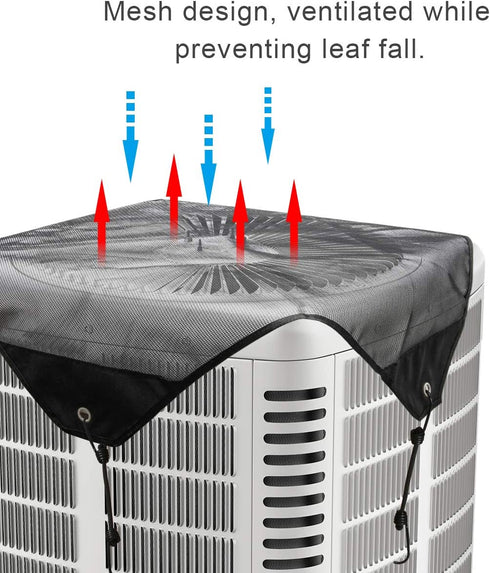 Luxiv Central Air Conditioner Leaf Guard, Mesh All Seasons Air Conditioner Top Leaf Cover Summer AC Outside Units Covers Leaf Guard AC Unit Cover (36 x 36in)