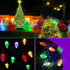 Anycosy C6 Christmas String Lights, 32.8 Ft 100 LED Battery Operated Strawberry Lights, Waterproof Indoor Outdoor 8 Modes Fairy Lights Christmas Decorations