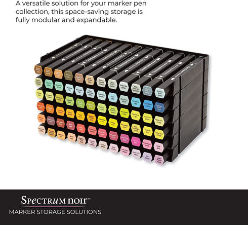 Crafter's Companion SPECN-6 Spectrum Noir Marker Storage Trays, 6/Pack,Black