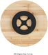 Lazy Susan All-Natural Bamboo Round Single Tier Turntable Kitchen, Pantry and Vanity Organizer and Display with 14 Inch Diameter by Classic Cuisine