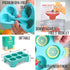 Shark Week Gifts for Shark Lovers - Large Silicone Shark Ice Cube Tray Mold - 2.5 in. Floating Ice Shark Fin Mold as Craft Ice Cube Molds ideal Sharknado Shark Gifts For Women for Shark Party Supplies