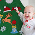 OurWarm DIY Felt Christmas Tree Set with Ornaments for Kids, Xmas Gifts, New Year Door Wall Hanging Decorations