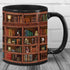 Library Bookshelf Mug Funny Book Mug,Library Mug,Bookshelf Mug,Book Mug,Bookworm Mug Book Lover Gifts,Bookworm Mug,Birthday Gift for Bibliophile For Men Women Ceramic 11-15Oz Coffee Mug (11oz)