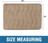 Memory Foam Bath Mat for Bathroom Non Slip Bath Rug Velvet Thick Soft and Comfortable Water Absorbent Machine Washable Easier to Dry Floor Rug Mats Waved Pattern, 24x36 Inches, Taupe