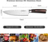 Chef Knife, Classic Kitchen Knife with Knife Sharpeners, High Carbon German Stainless Steel Chopping Knife with Ergonomic Handle- LauKingdom (chef knife with sharpener)