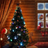 Set of 12 Spun Glass Angel Christmas Ornaments with LED Lights for Christmas Tree Decorations