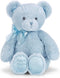 Bearington Baby's First Teddy Bear Blue Plush Stuffed Animal, 12"