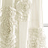 Lush Decor, Ivory Serena Window Panel for Living, Dining Room, Bedroom (Single Curtain), 84 x 54 L