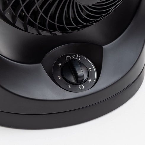 IRIS USA WOOZOO Oscillating Fan, Vortex Fan, Air Circulator, Desk Fan, Portable Fan, 3 Speed Settings, 7 Tilting Head Settings, 43ft Max Air Distance, Medium, Black