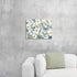 ARTISTIC PATH Flower Abstract Art Floral Picture: White Botanical Artwork Painting on Canvas Wall Art for Bedrooms (16" W x 12" H,Multi-Sized)