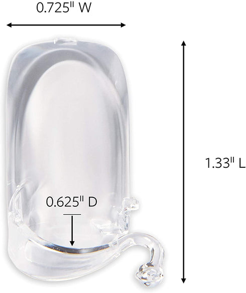 Command Outdoor Rope Light Clips, Clear, Decorate Damage-Free