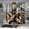 DESIHOM King Shower Curtain Black Art Shower Curtain Mens African American Shower Curtain Inspirational Black People Shower Curtain Polyester 72x72 Inch