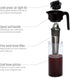 Goodful Airtight Cold Brew Iced Coffee Maker, Shatterproof Durable Tritan Plastic Construction, Leak-Proof Lid, Large Capacity with Premium Stainless Steel, 2.25 Qt, Black